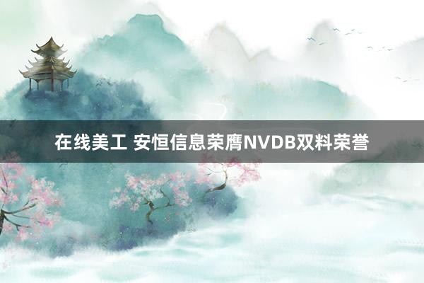 在线美工 安恒信息荣膺NVDB双料荣誉